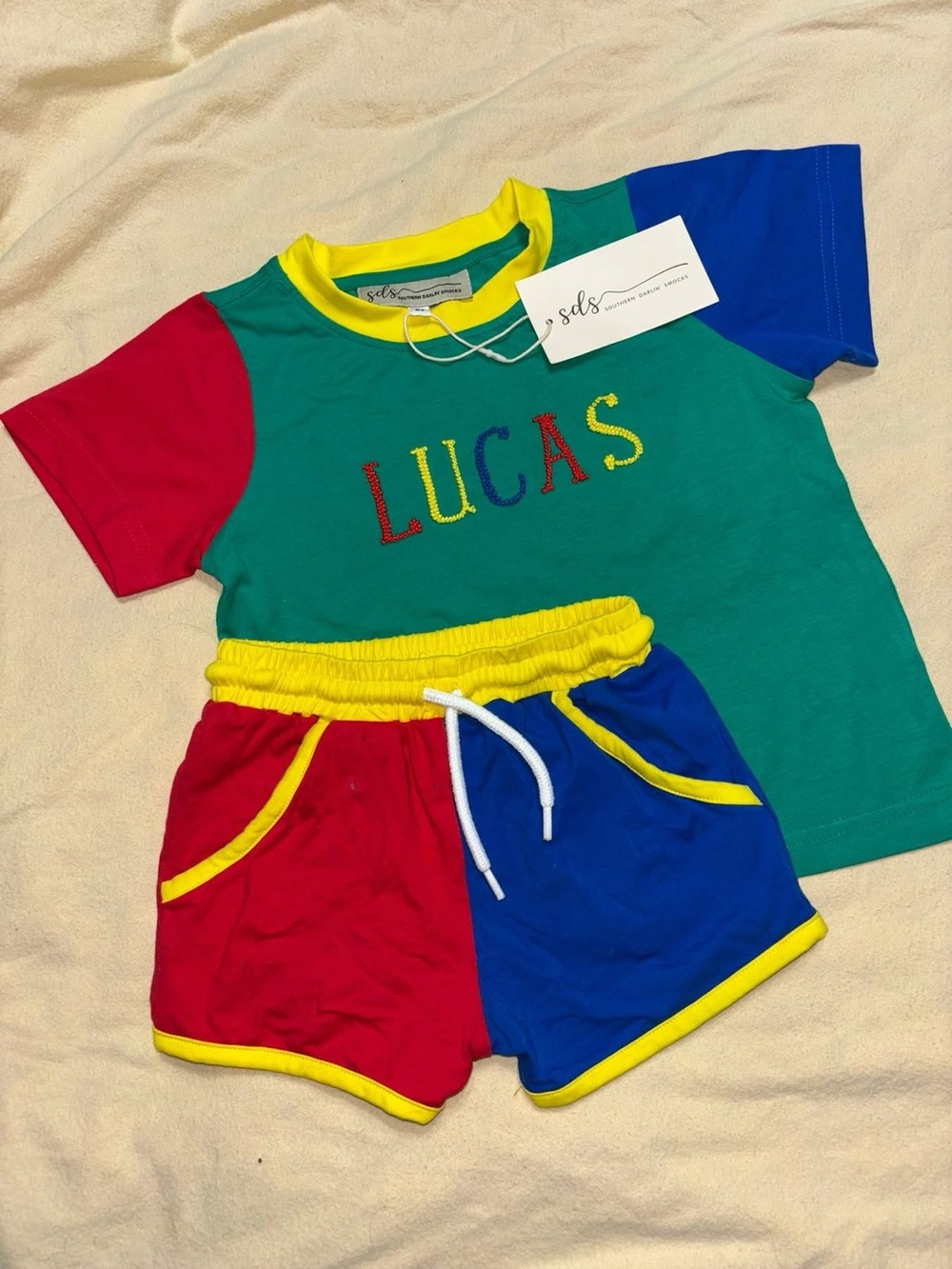 Lucas Colorblock shortie set